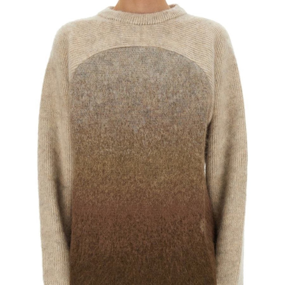 size L - ERL Brown Gradient Rainbow Sweater